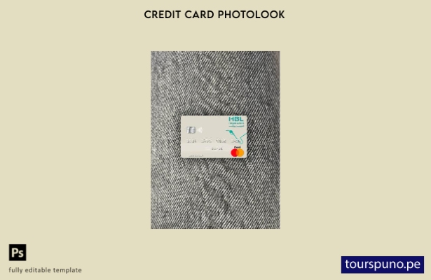listo para imprimir Plantilla frontal de aspecto fotográfico de Mastercard de 72